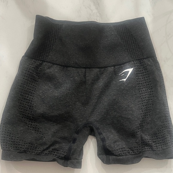 Gymshark Charcoal Bike Shorts - Picture 2 of 3